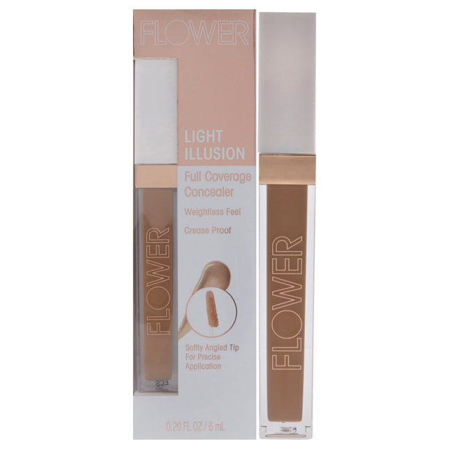Flower Beauty Light Illusion Full Coverage Concealer in D2-3 Deep for Women - 0.20 oz Concealer