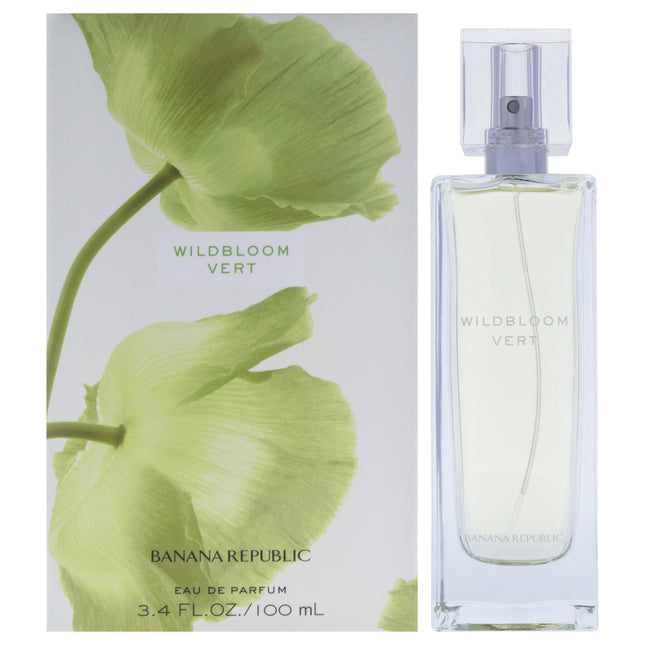 Banana Republic Wildbloom Vert for Women - 3.4 oz EDP Spray, Exotic Floral Fragrance for Her