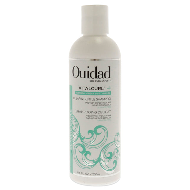 Ouidad VitalCurl Plus Clear and Gentle Shampoo for Unisex - 8.5 oz Shampoo for Curly Hair
