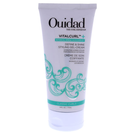 Ouidad VitalCurl Plus Define and Shine Styling Gel-Cream | 6 oz Cream