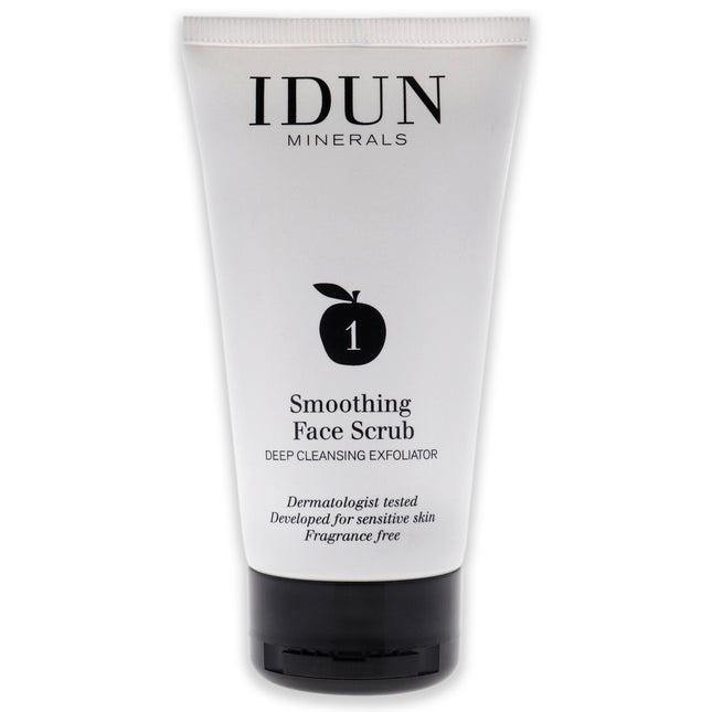 Idun Minerals Smoothing Face Scrub for Women - 2.53 oz Scrub | Gentle Exfoliating Facial Scrub