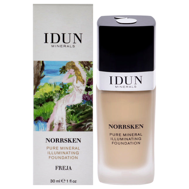 Idun Minerals Norrsken Foundation - 206 Freja Warm Light for Women - 1 oz Foundation