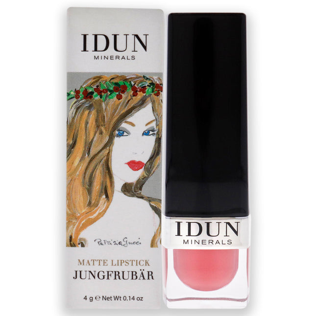 Idun Minerals Matte Lipstick - 103 Jungfrubar for Women - 0.14 oz Lipstick