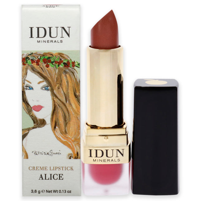 Idun Minerals Creme Lipstick in Shade 202 Alice for Women - 0.13 oz Lipstick