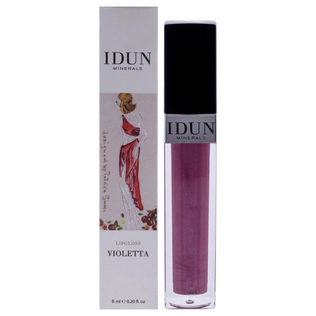 Idun Minerals Lipgloss - 005 Violetta for Women - 0.2 oz Lip Gloss