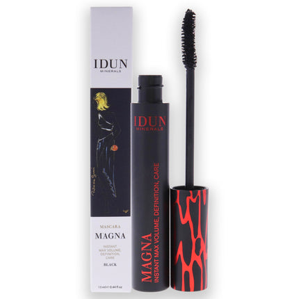 Idun Minerals Magna Mascara in Black - Volumizing Mascara for Women, 0.44 oz