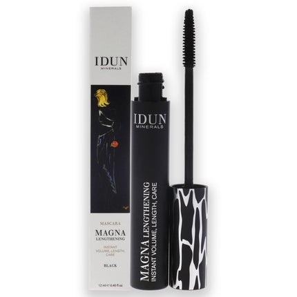 Idun Minerals Magna Lengthening Mascara in Black - 0.40 oz for Women