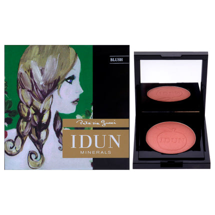 Idun Minerals Pressed Mineral Blush - 011 Smultron for Women - 0.18 oz Blush - Natural Cheek Color for Radiant Skin