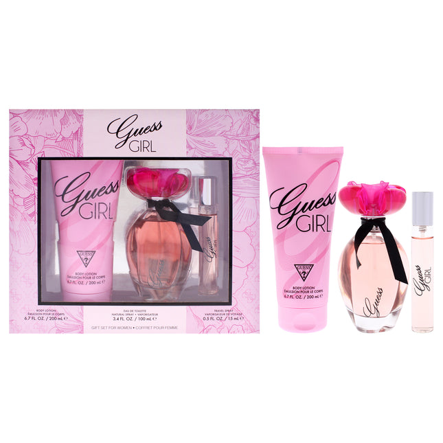 Guess Girl by Guess for Women 3 Pc Gift Set - EDT Spray, Body Lotion Included