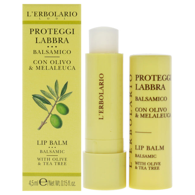 LErbolario Lip Balm - Olive and Tea Tree for Unisex - 0.15 oz Lip Balm