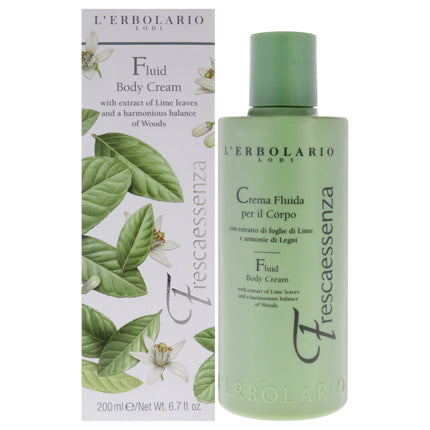 LErbolario Fluid Body Cream - Frescaessenza: Hydrating Body Cream for Unisex - 6.7 oz
