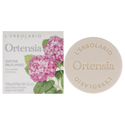 LErbolario Perfumed Soap - Hydrangea for Unisex - 3.5 oz, Luxurious Hydrating Soap