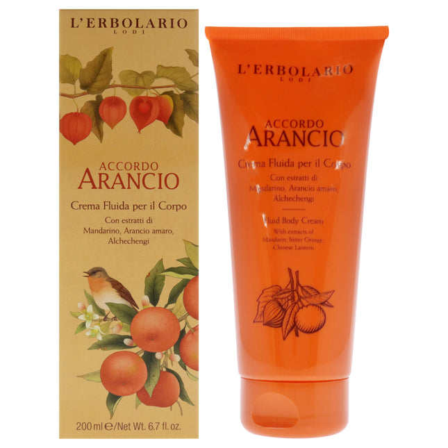 LErbolario Body Cream Accordo Arancio for Unisex - 6.7 oz Body Cream