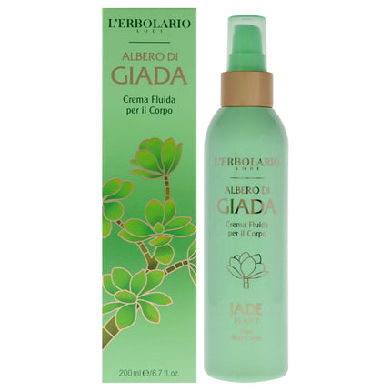 LErbolario Fluid Body Cream - Jade Plant for Unisex - 6.7 oz Body Cream - Moisturizing, Nourishing Body Lotion for Smooth Skin