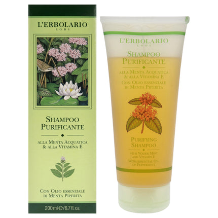 LErbolario Purifying Shampoo for Unisex - 6.7 oz - Cleansing and Detoxifying Formula