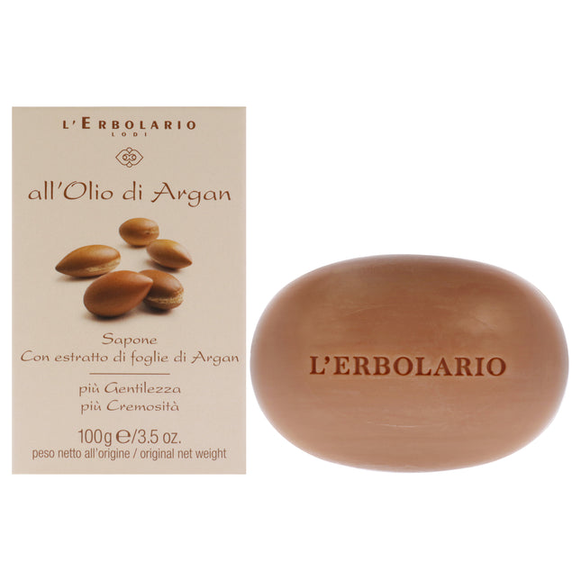 LErbolario Argan Oil Soap - Hydrating Cleanser for Unisex - 3.5 oz