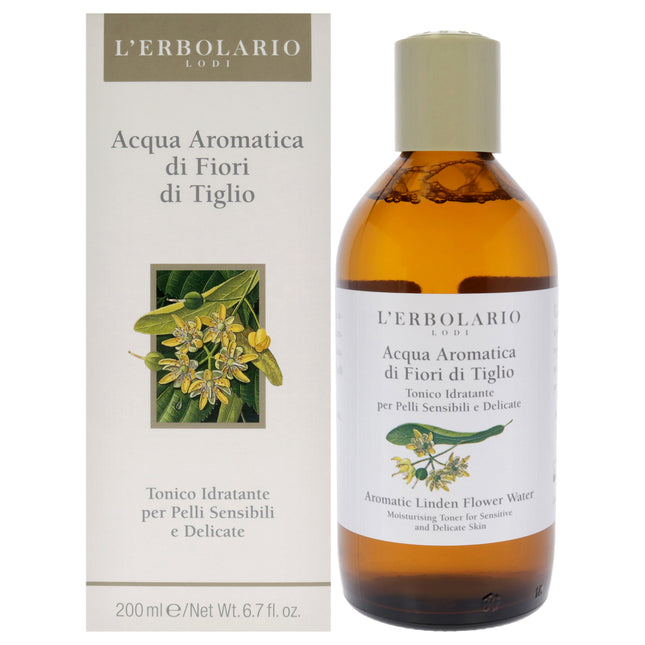 LErbolario Aromatic Water - Linden Flower Toner for Women - 6.7 oz