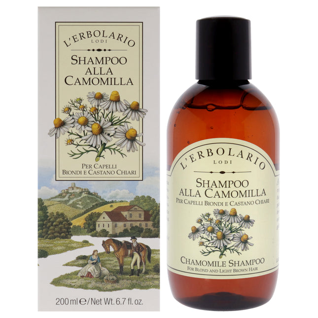 Blond & Light Brown Hair Shampoo with Chamomile by LErbolario - 6.7 oz Unisex Shampoo