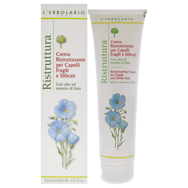 LErbolario Restructuring Cream for Fragile and Brittle Hair - 5.07 oz Cream for Women