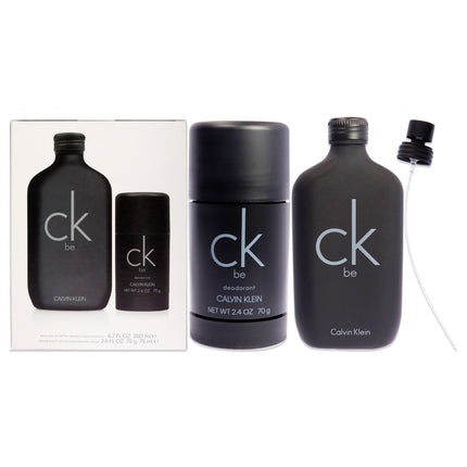 Calvin Klein CK Be Unisex 2-Piece Gift Set: 6.7oz EDT Spray, 2.6oz Deodorant Stick