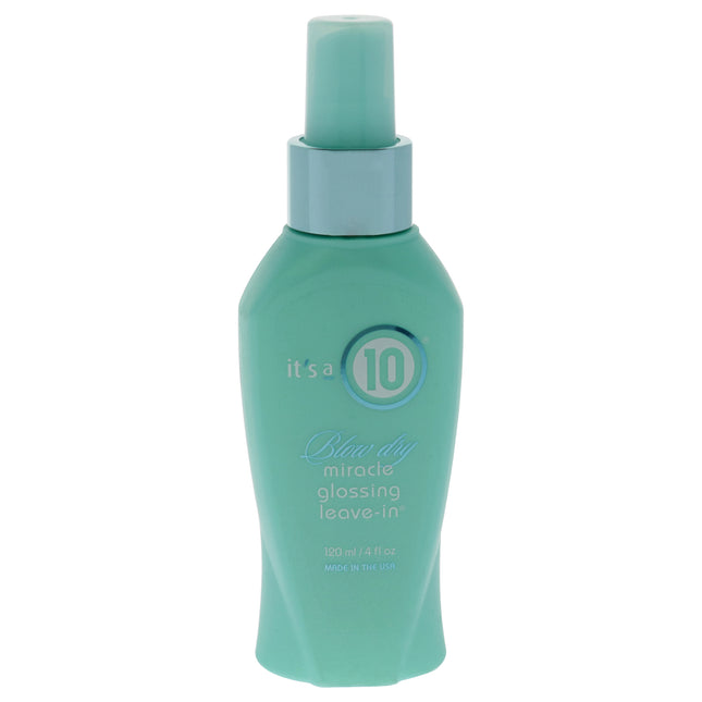 It's A 10 Blow Dry Miracle Glossing Leave-In Treatment for Unisex - 4 oz