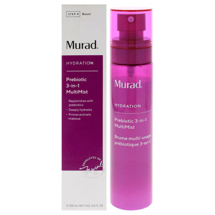 Murad Prebiotic 3-In-1 Multi-Mist for Unisex - 3.4 oz Mist - Hydrating Facial Spray