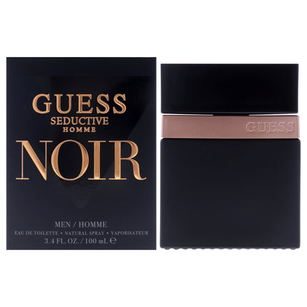 Guess Seductive Homme Noir by Guess for Men - 3.4 oz EDT Spray: Seductive Fragrance for Men
