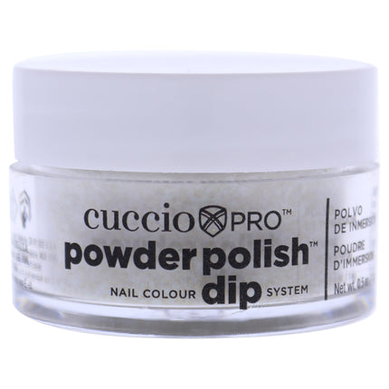 Cuccio Colour Pro Powder Polish Nail Colour Dip System - Gold Glitter for Women - 0.5 oz Nail Powder