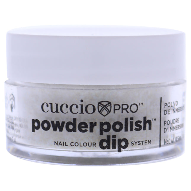 Cuccio Colour Pro Powder Polish Nail Colour Dip System - Gold Glitter for Women - 0.5 oz Nail Powder
