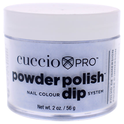 Cuccio Colour Pro Powder Polish Nail Colour Dip System in Baby Blue Glitter - 1.6 oz Nail Powder for Women