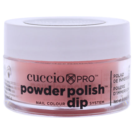 Cuccio Colour Pro Powder Polish Nail Colour Dip System in Peach - 0.5 oz Nail Powder for Women