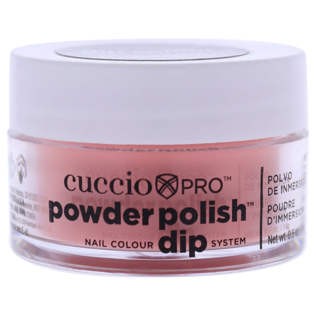 Cuccio Colour Pro Powder Polish Nail Colour Dip System in Peach - 0.5 oz Nail Powder for Women