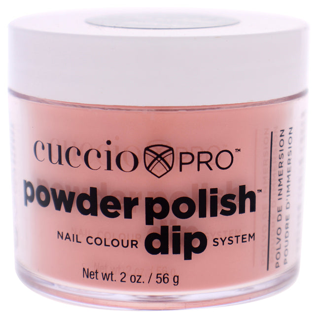 Cuccio Colour Pro Powder Polish Nail Colour Dip System in Peach - 1.6 oz Nail Powder for Women