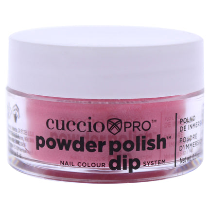 Cuccio Colour Pro Powder Polish Nail Colour Dip System in Rose with Rainbow Mica - 0.5 oz Nail Powder for Women