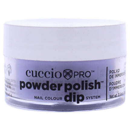 Cuccio Colour Pro Powder Polish Nail Colour Dip System - Muted Grape Purple for Women - 0.5 oz Nail Powder