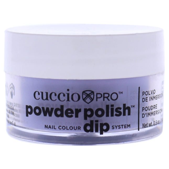 Cuccio Colour Pro Powder Polish Nail Colour Dip System - Muted Grape Purple for Women - 0.5 oz Nail Powder