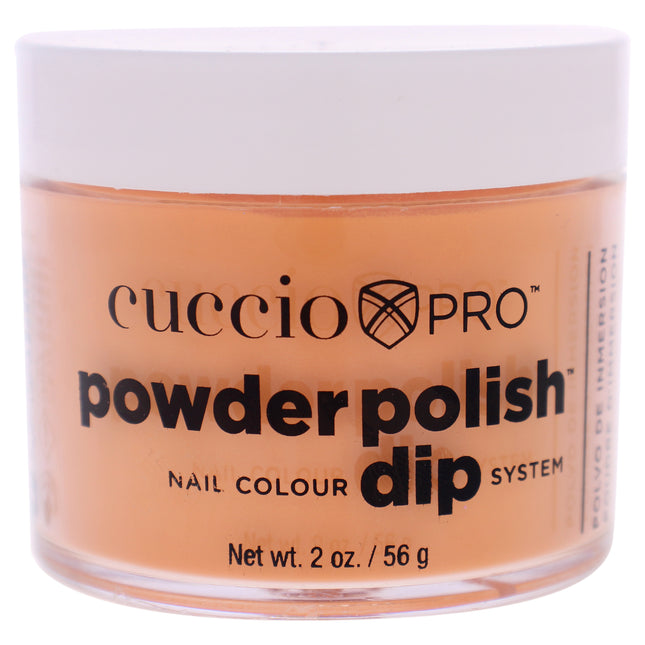 Cuccio Colour Pro Powder Polish Nail Colour Dip System in Carrot Orange - 1.6 oz Nail Powder for Women