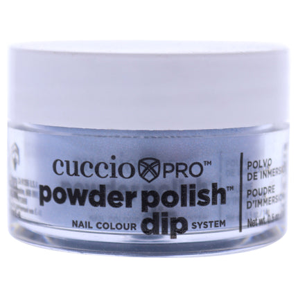 Cuccio Colour Pro Powder Polish Nail Colour Dip System in Blue with Blue Mica - 0.5 oz Nail Powder for Women