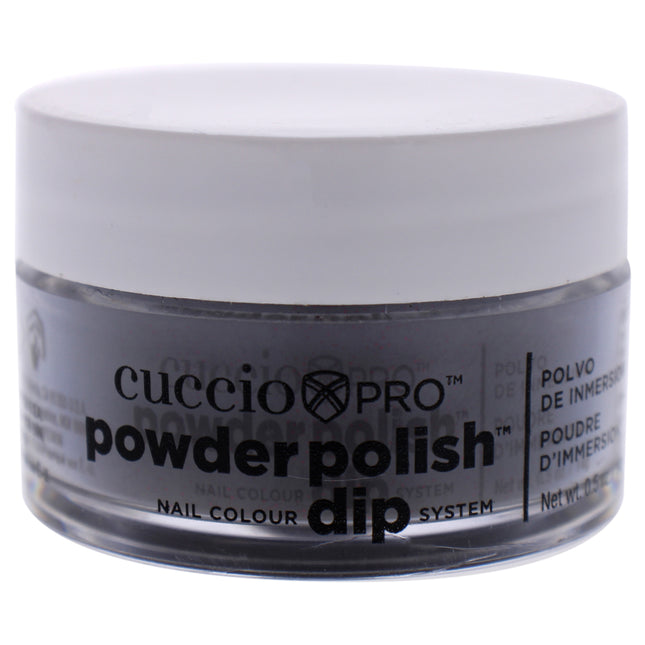 Cuccio Colour Pro Powder Polish Nail Colour Dip System - Black With Red Glitter for Women - 0.5 oz Nail Powder