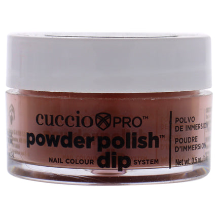 Cuccio Colour Pro Powder Polish Nail Colour Dip System - Brick Orange - 0.5 oz Nail Powder for Women