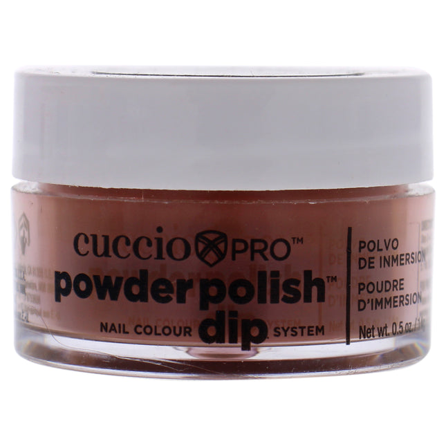Cuccio Colour Pro Powder Polish Nail Colour Dip System - Brick Orange - 0.5 oz Nail Powder for Women