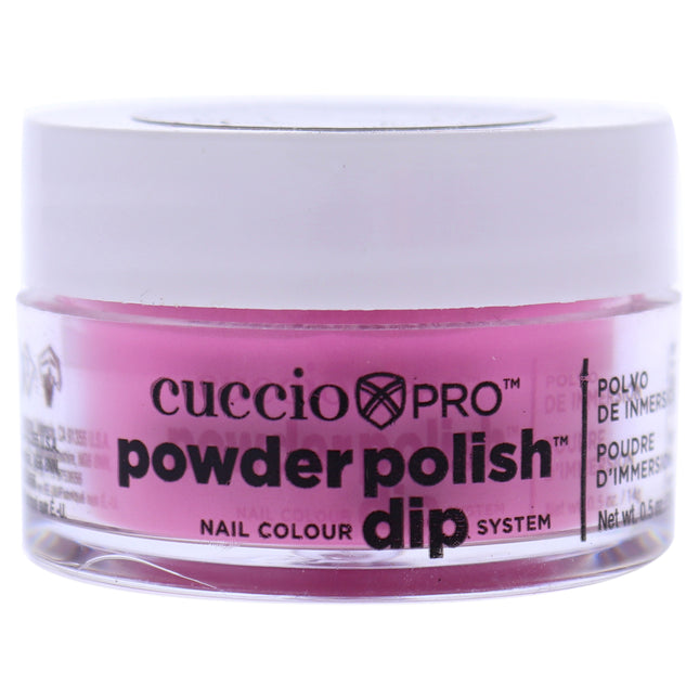Cuccio Colour Pro Powder Polish Nail Colour Dip System in Bright Pink - 0.5 oz Nail Powder for Women