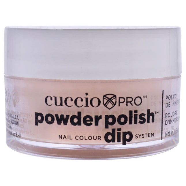 Cuccio Pro Powder Polish Nail Dip System in Flattering Peach - 0.5 oz Nail Powder for Women