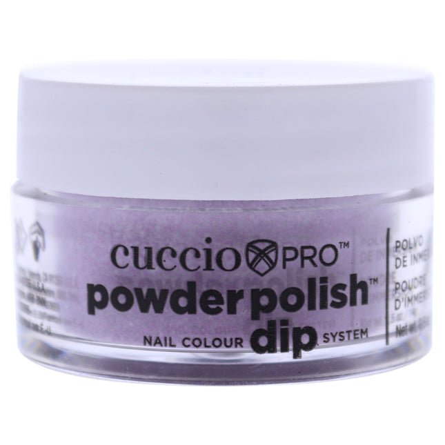 Cuccio Colour Pro Powder Polish Nail Dip System in Fuchsia Pink Glitter for Women - 0.5 oz Nail Powder