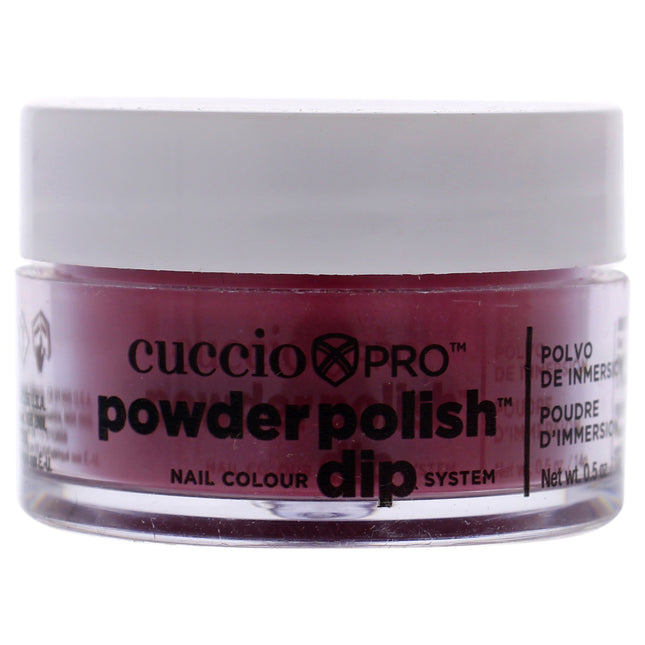 Get Vibrant Fuchsia Nails with Rainbow Mica Finish - Pro Powder Polish Nail Colour Dip System by Cuccio Colour - 0.5 oz Nail Powder
