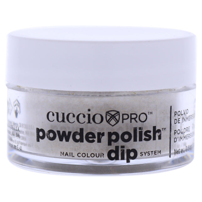 Pro Powder Polish Nail Dip System Gold With Rimbow Mica by Cuccio Colour for Women - 0.5 oz Nail Powder