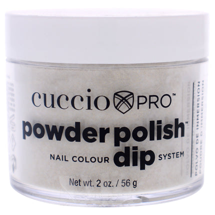 Cuccio Colour Pro Powder Polish Nail Colour Dip System - Gold With Rimbow Mica for Women, 1.6 oz Nail Powder