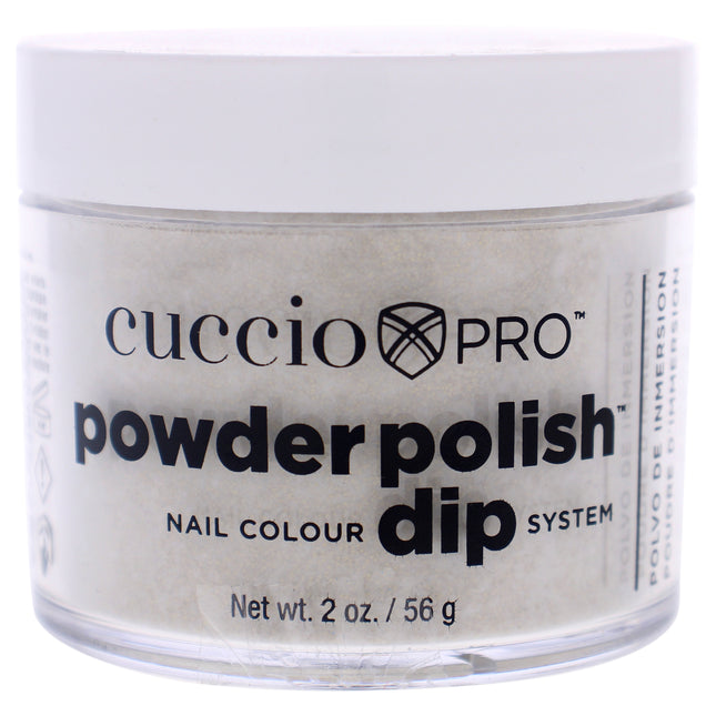 Cuccio Colour Pro Powder Polish Nail Colour Dip System - Gold With Rimbow Mica for Women, 1.6 oz Nail Powder