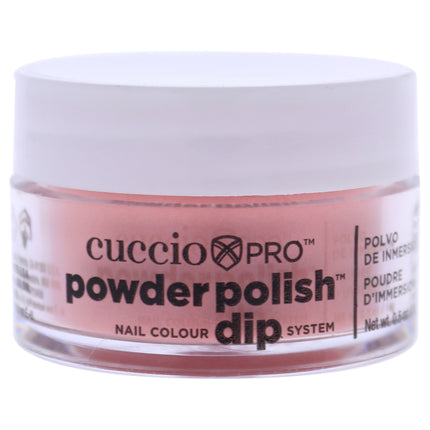 Cuccio Colour Pro Powder Polish Nail Colour Dip System in Pastel Peach for Women - 0.5 oz Nail Powder