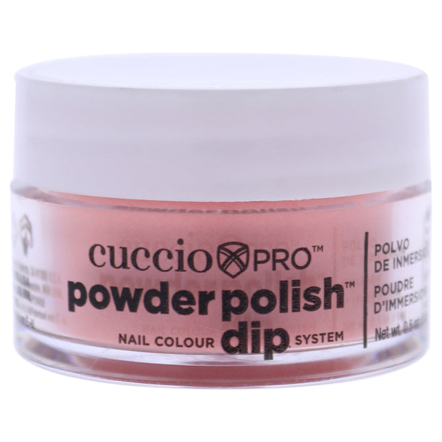 Cuccio Colour Pro Powder Polish Nail Colour Dip System in Pastel Peach for Women - 0.5 oz Nail Powder